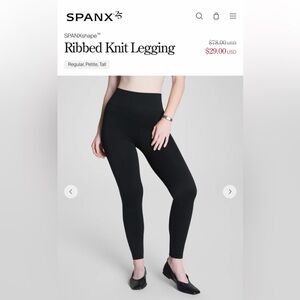 *NWT* SPANX Black Knit Leggings
